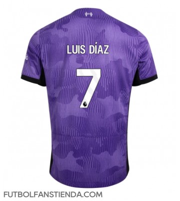 Liverpool Luis Diaz #7 Tercera Equipación 2023-24 Manga Corta